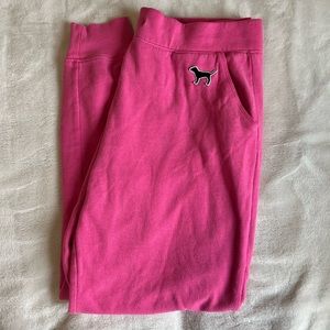 PINK VICTORIA’S SECRET sweatpants/joggers size M